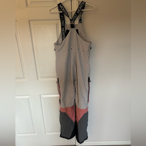 Montec Women’s Ski Bib Pink/Black/Gray - Picture 2 of 2